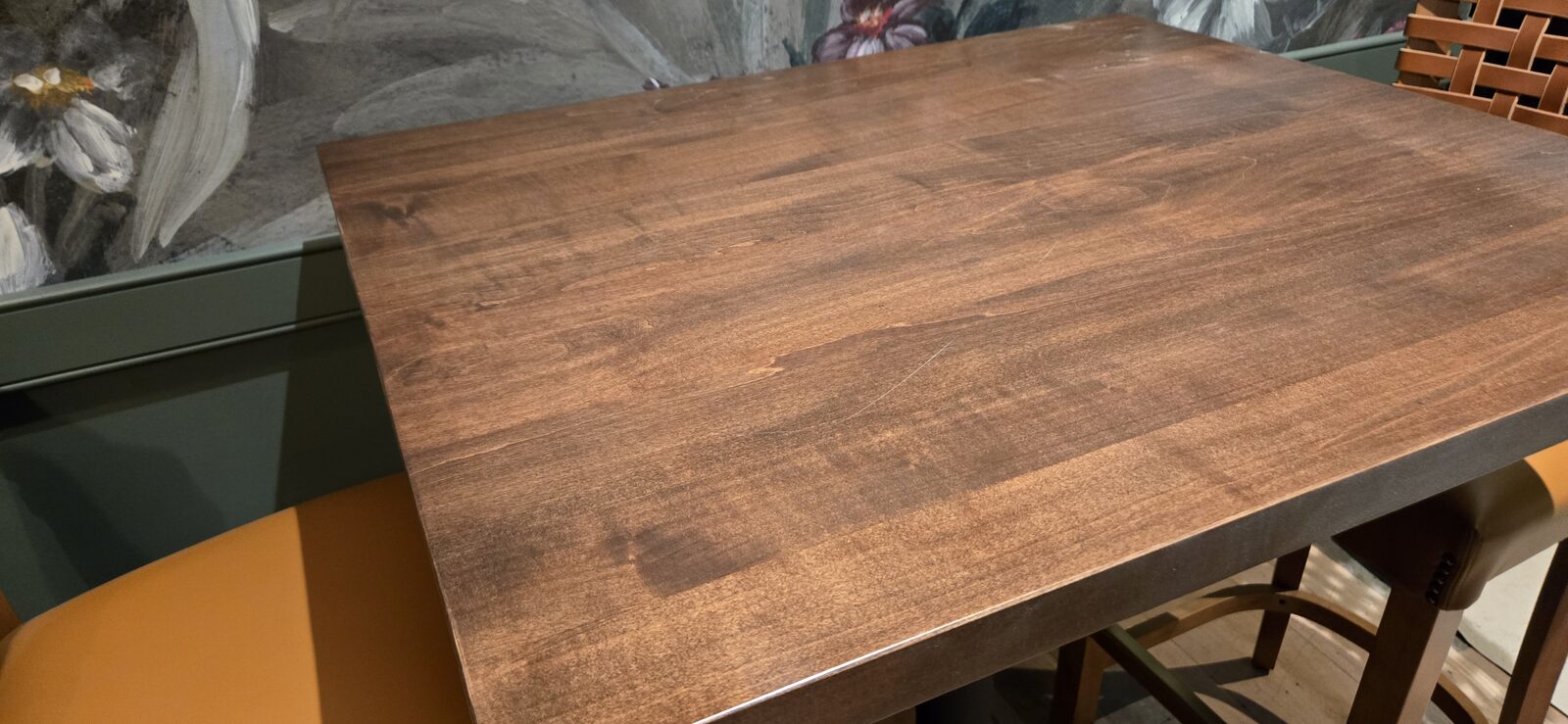 Wood Table Top — Close Detail