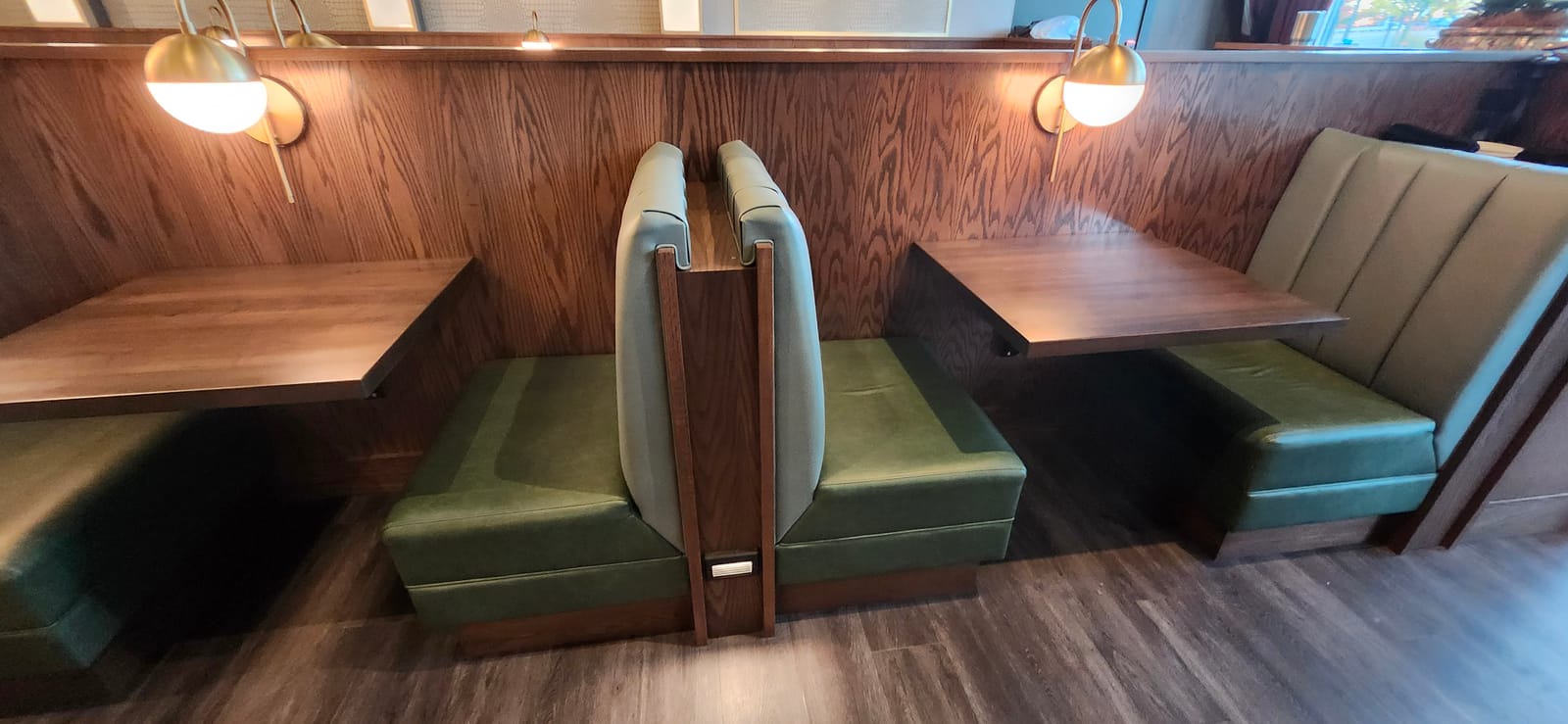 Double Booth with Rolled Fabric Top — Mister Mister